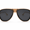 Themis Round Gold Black