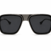 Themis Square Silver Black